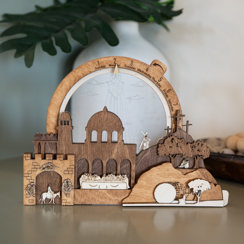 Easter Creche Countdown | Light-Up and Music Display