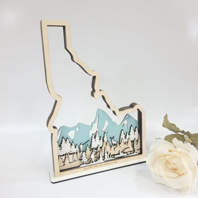 Idaho Fisherman Customized State Sign