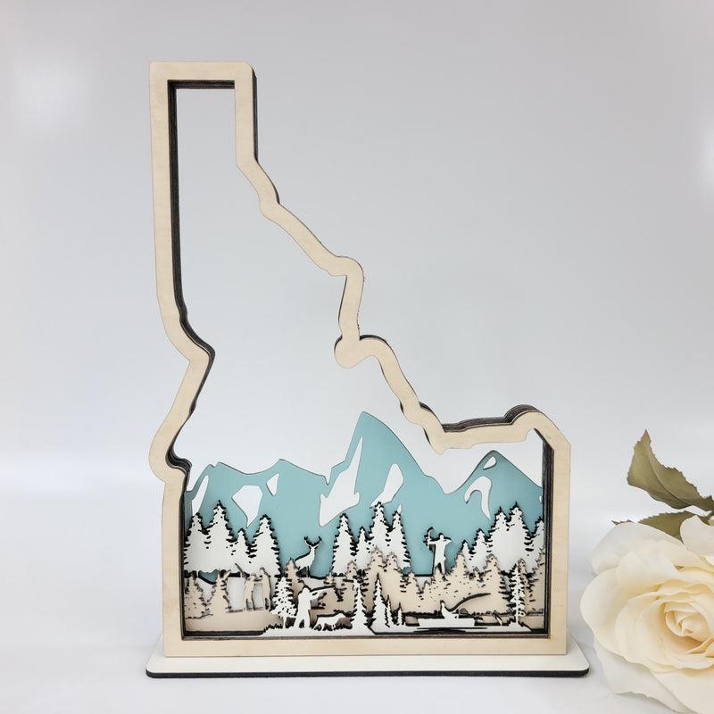 Idaho Hunter & Fisherman Customized State Sign