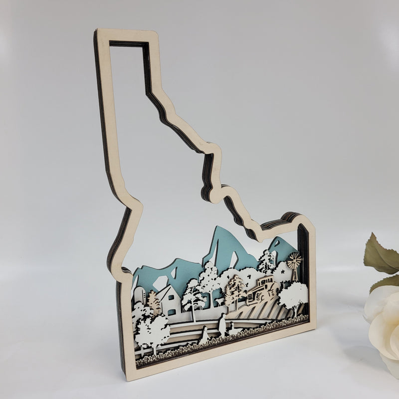 Idaho Farmer Customized State Sign