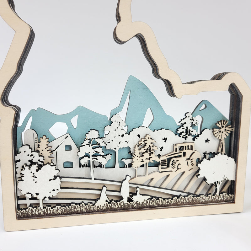 Idaho Farmer Customized State Sign