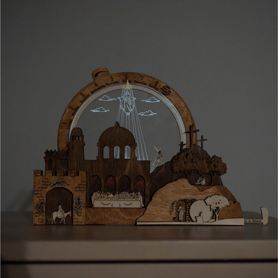 Easter Creche Countdown | Light-Up and Music Display