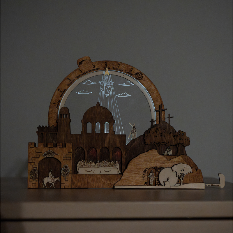 Easter Creche Countdown | Light-Up and Music Display