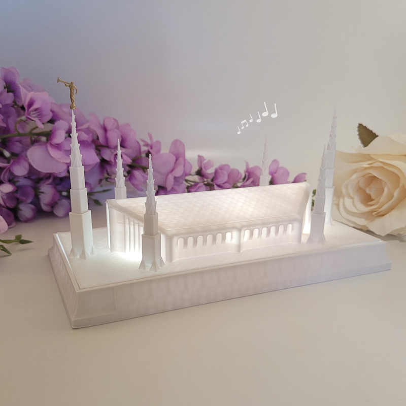 Boise Idaho Temple Music Light