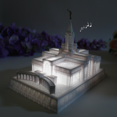 Bountiful Utah Temple Music Light