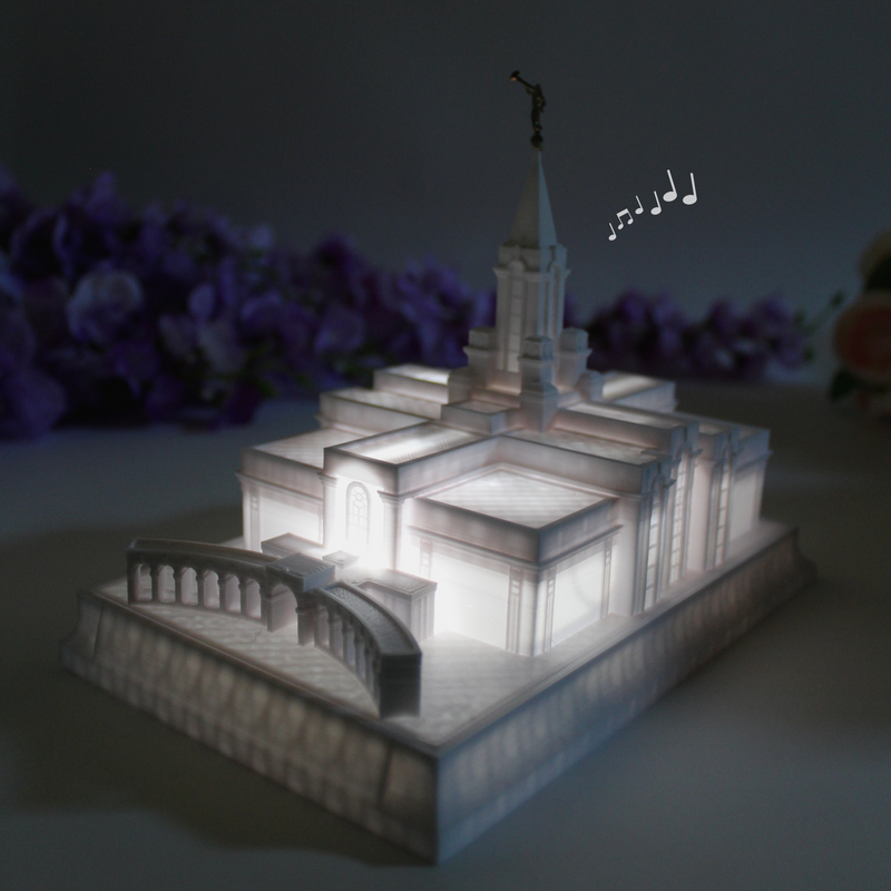 Bountiful Utah Temple Music Light