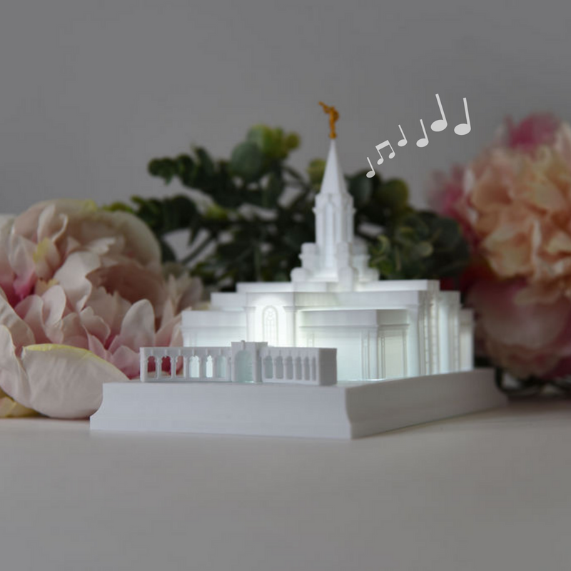 Bountiful Utah Temple Music Light