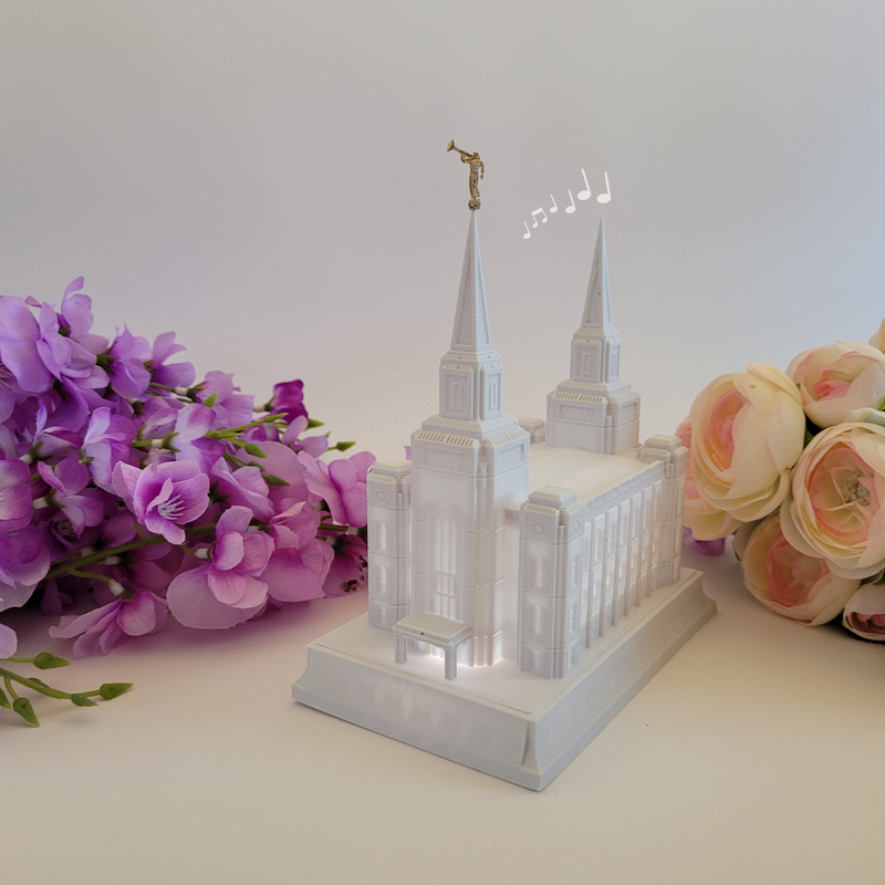 Brigham City Utah Temple Music Light