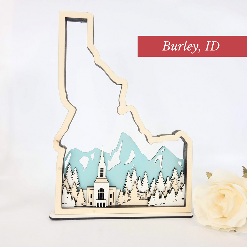 Burley Idaho State Temple Sign