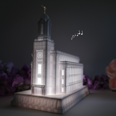 The Cedar City Utah Temple Music Light