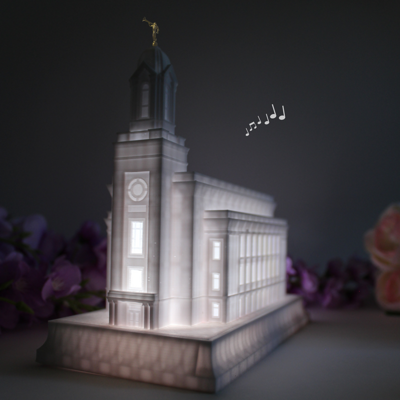 The Cedar City Utah Temple Music Light