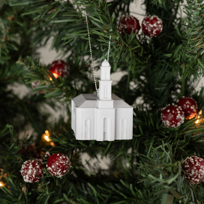 Davao Philippines Temple Christmas Ornament