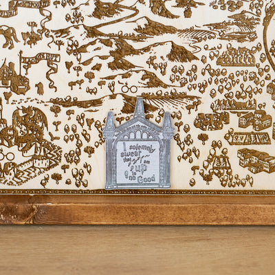 Harry Potter Wizard Map Sign | Laser Engraved & Framed Wall Art