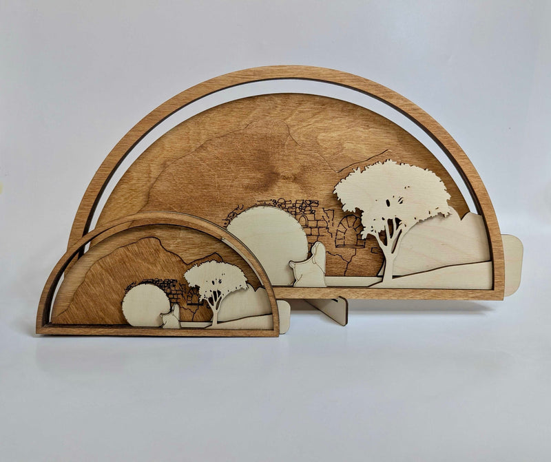 Easter Creche | Handcrafted Resurrection Display of Jesus Christ and the Tomb