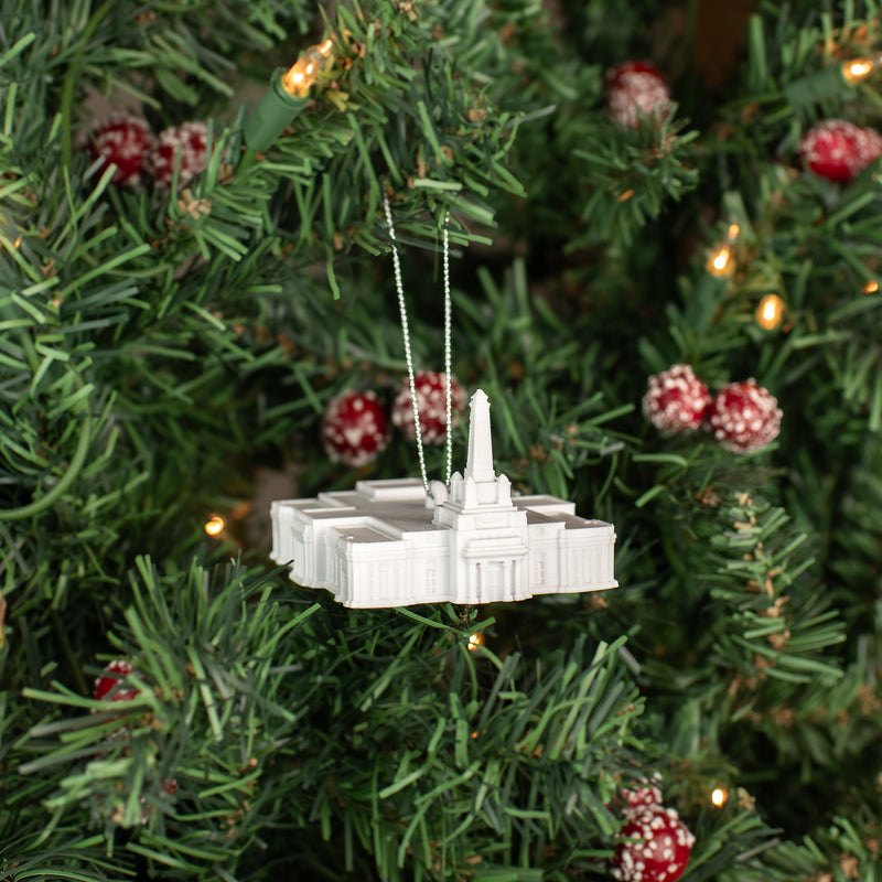 Indianapolis Indiana Temple Christmas Ornament