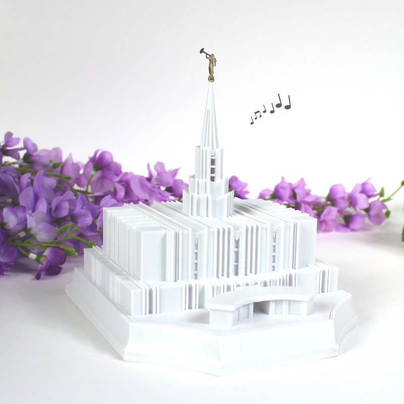Jordan River Utah Temple Music Light