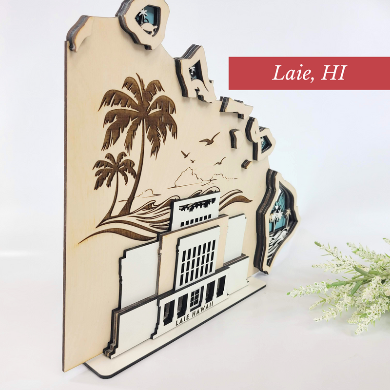 Laie Hawaii State Temple Sign