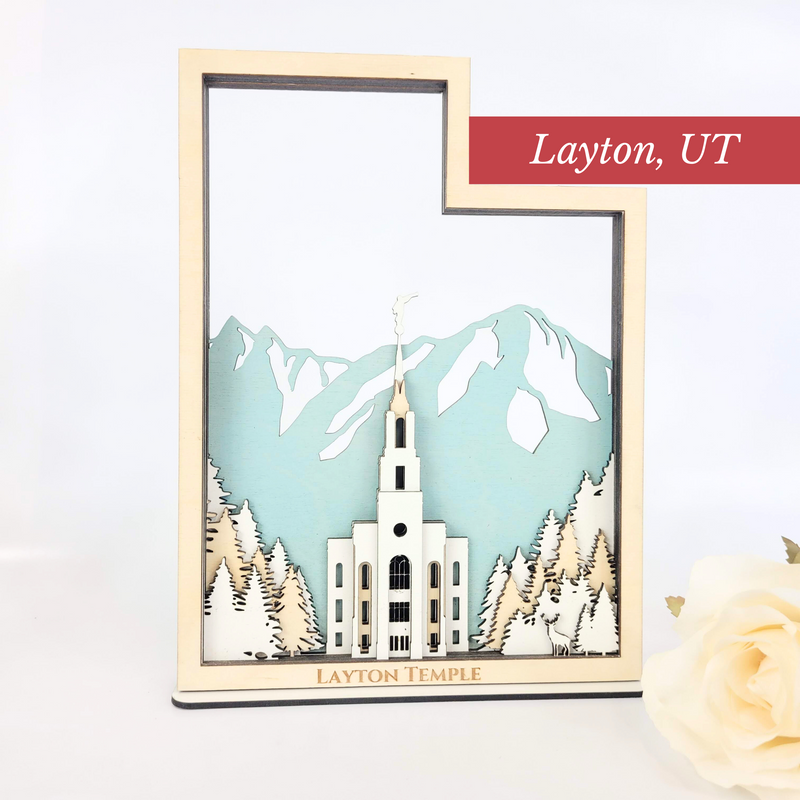 Layton Utah Temple State Sign