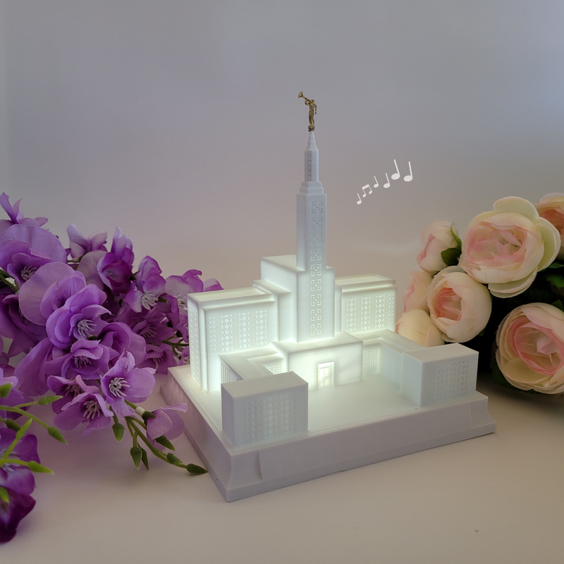 Los Angeles California Temple Music Light