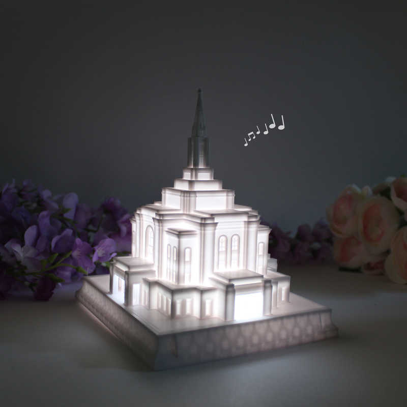 Orem Utah Temple Music Light