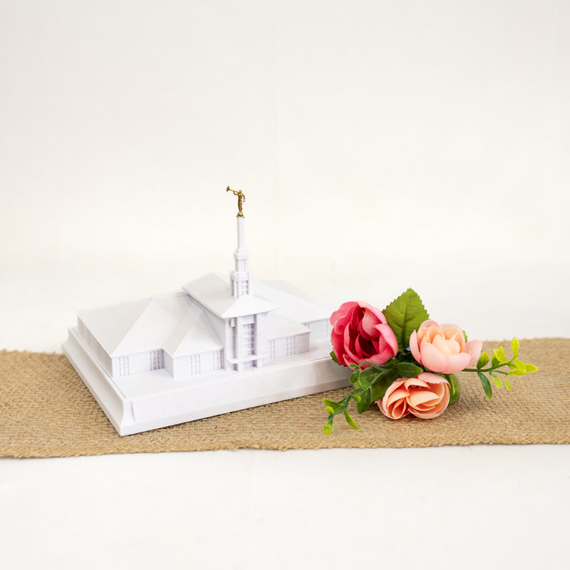 Papeete Tahiti Temple Replica Statue - Tiny 3D Temples