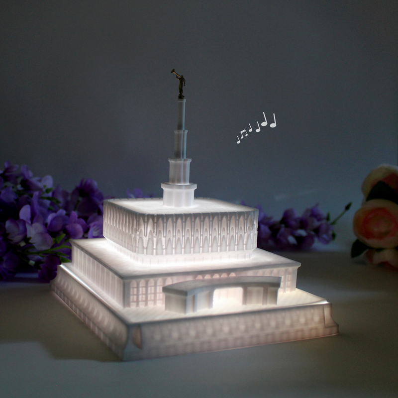 Provo Utah Temple Music Light