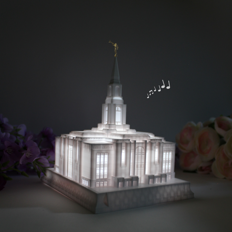Red Cliffs Utah Temple Music Light