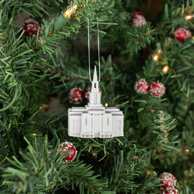 Red Cliffs Utah Temple Christmas Ornament