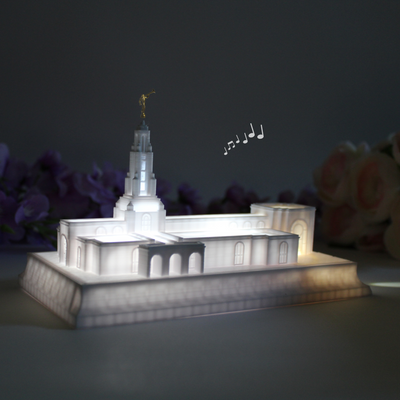 Redlands California Temple Music Light