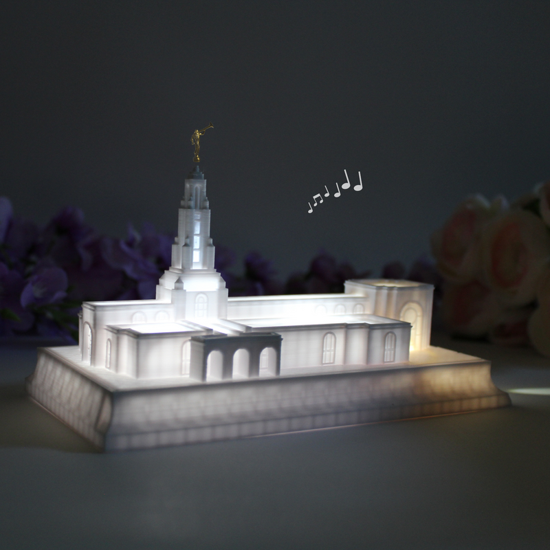 Redlands California Temple Music Light