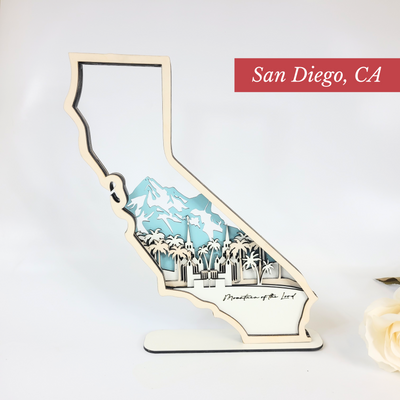 San Diego Temple State Sign