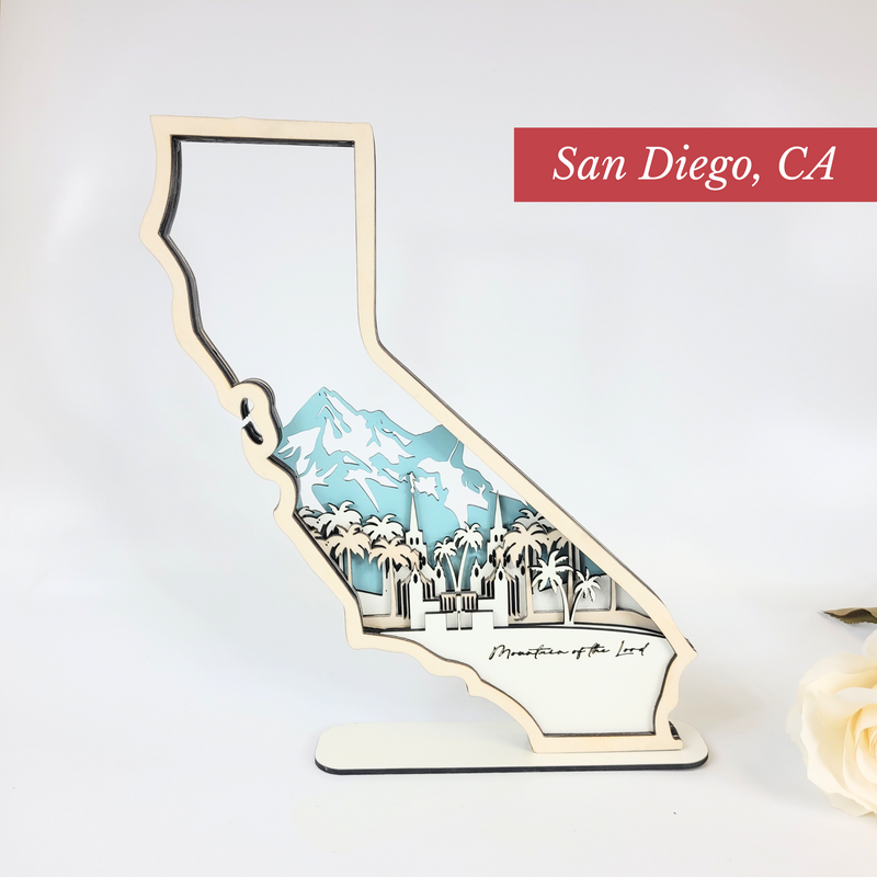 San Diego Temple State Sign