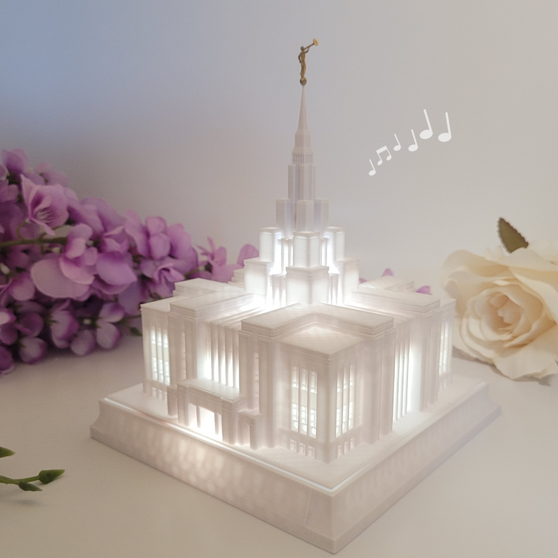 Saratoga Springs Utah Temple Music Light