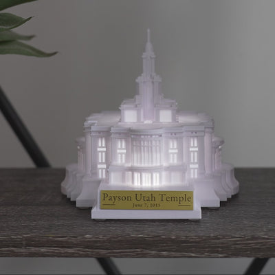 Payson Utah Temple Music Light