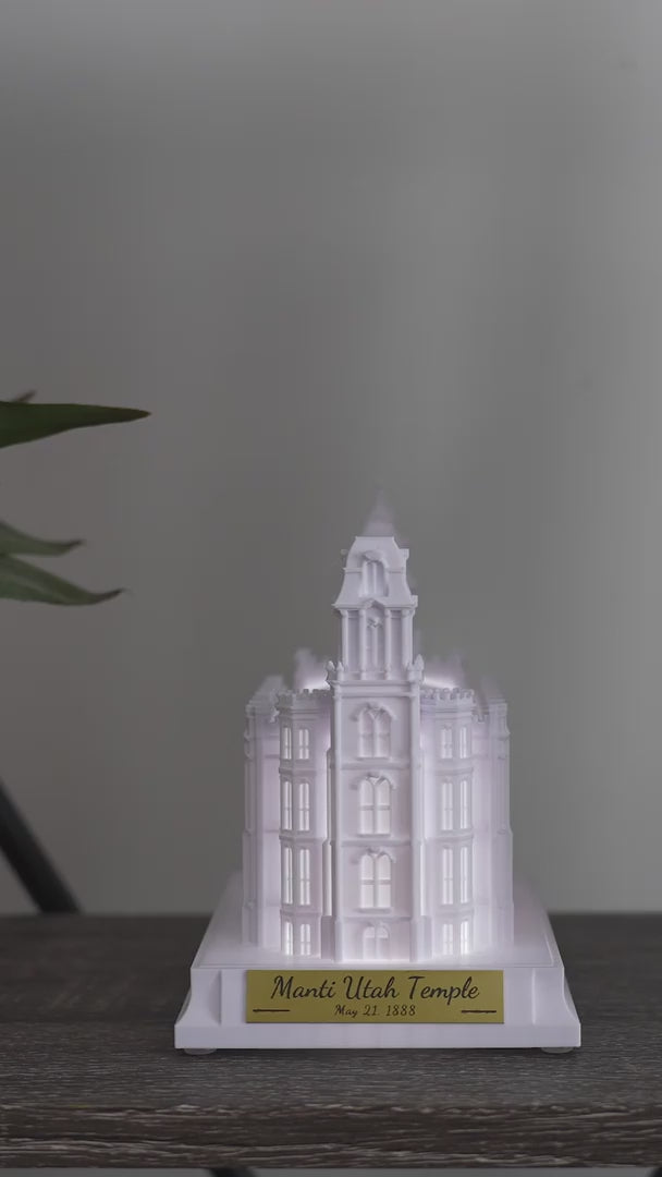 Manti Utah Temple Music Light