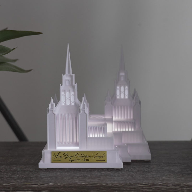 San Diego California Temple Music Light