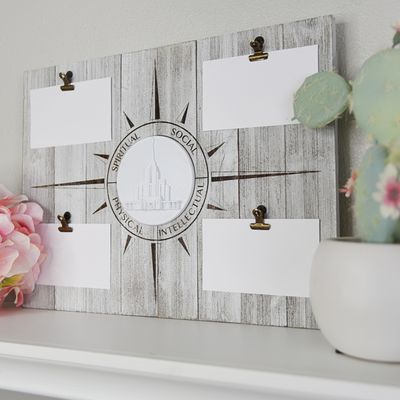 12"x16" Children & Youth Strive to Be Vision Board with Any Temple Medallion - Tiny 3D Temples