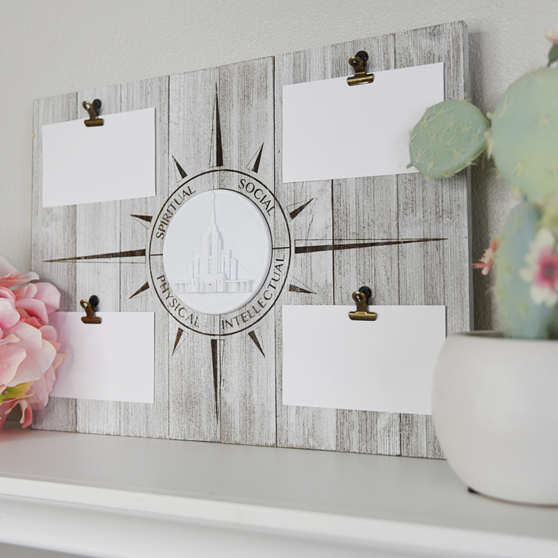 12"x16" Children & Youth Strive to Be Vision Board with Any Temple Medallion - Tiny 3D Temples