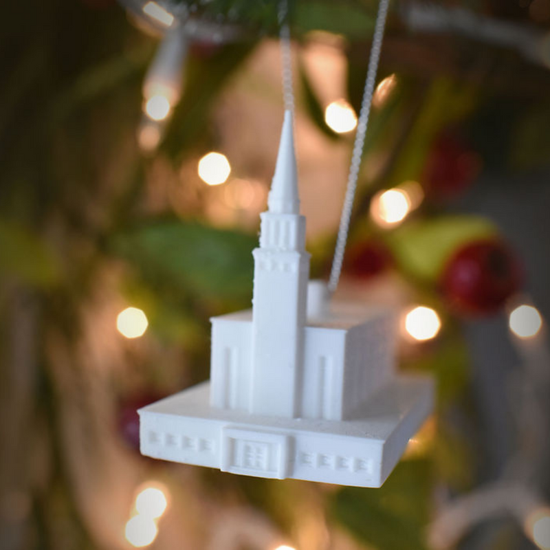 London England Temple Christmas Ornament