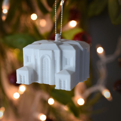 Paris France Tiny Temple Christmas Ornament