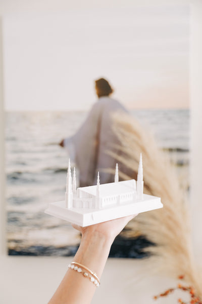 Lima Peru Temple Replica Statue - Tiny 3D Temples