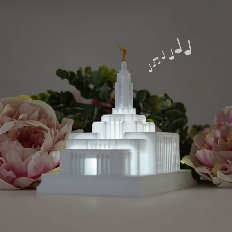 Draper Utah Temple Music Light