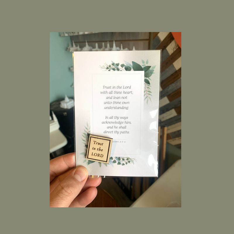 "Trust In The Lord" Ministering Gift Pack | Ministering Made Easy Kit - Tiny 3D Temples