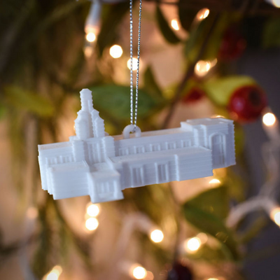 Accra Ghana Tiny Temple Christmas Ornament
