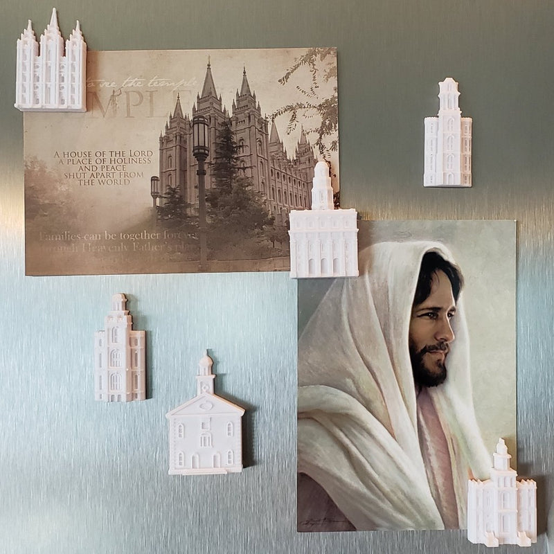Pioneer Temple Magnet Collection - Tiny 3D Temples