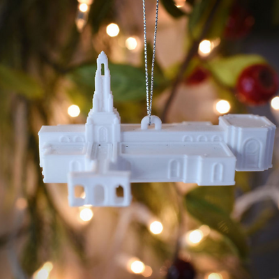 Redlands California Tiny Temple Christmas Ornament