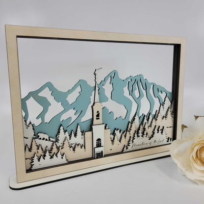 Star Valley, Wyoming Temple LDS Customized Temple State Sign, Laser cut and fully assembled