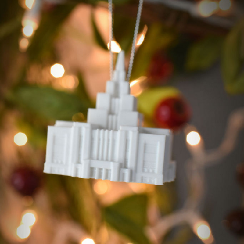 Saratoga Springs Utah Temple Christmas Ornament