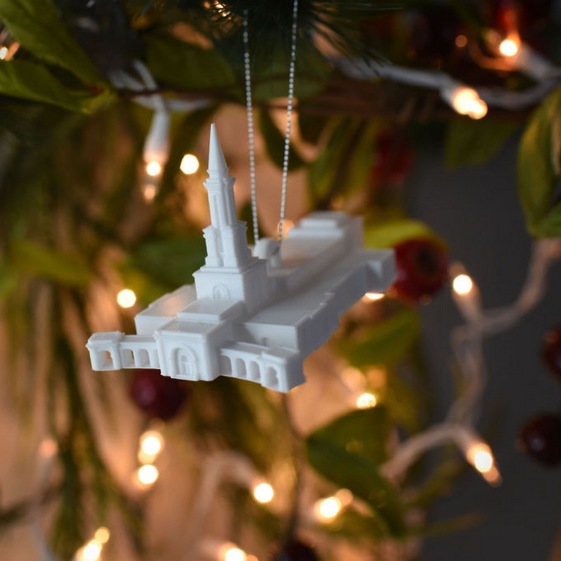 Sacramento California Tiny Temple Christmas Ornament
