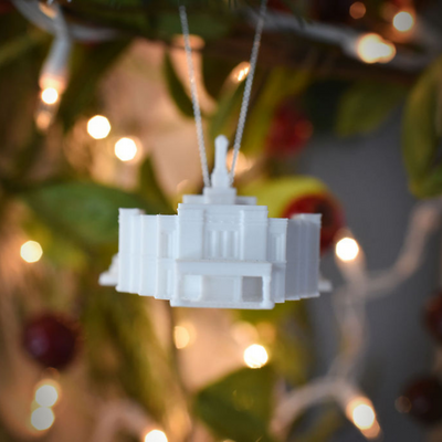 Snowflake Arizona Tiny Temple Christmas Ornament